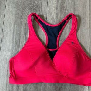 Danskin Pink Sports Bra Racerback Athletic